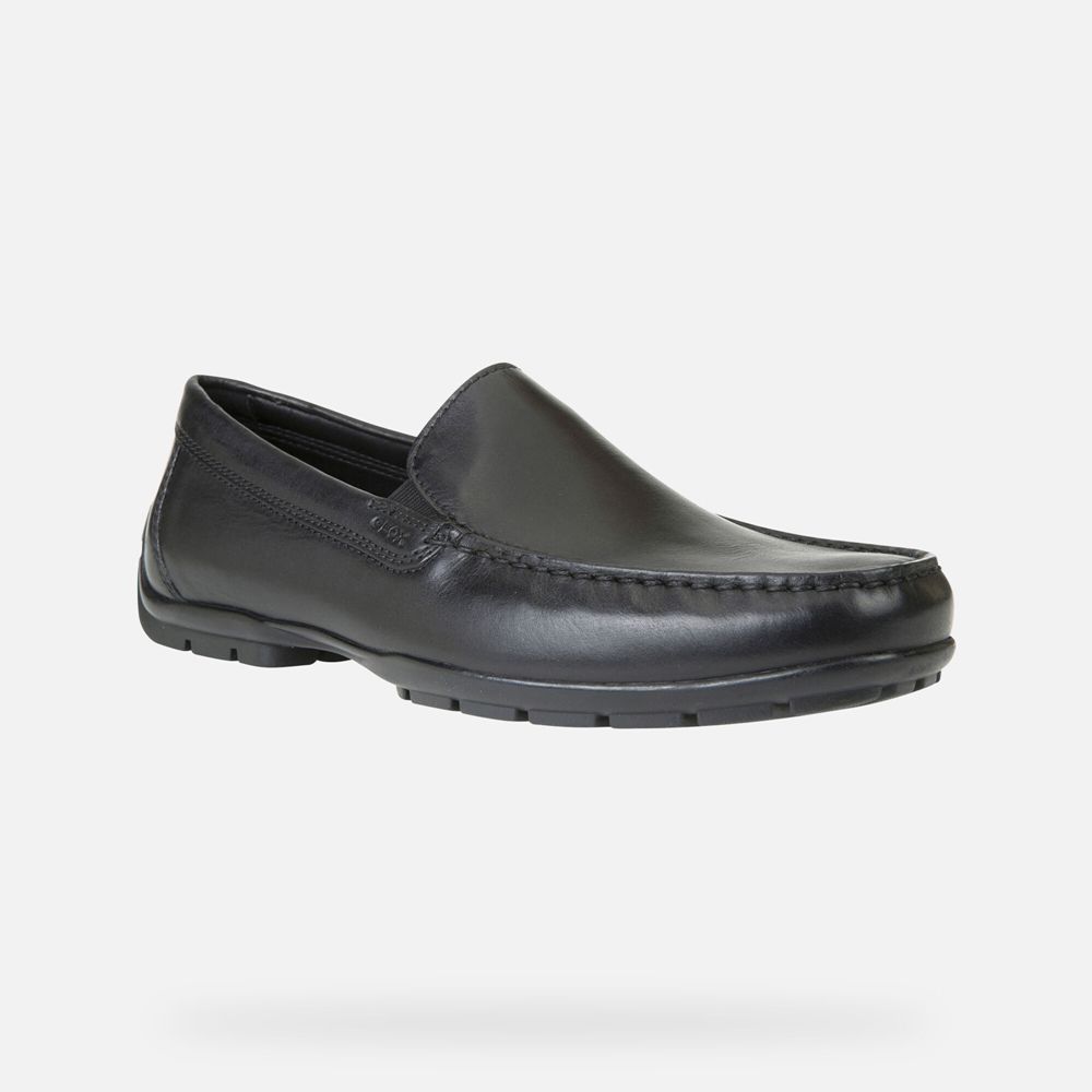 Mocassins Geox Homem Pretas - Moner 2Fit Wide - IPUSC0687